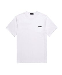 VNWSミニロゴ半袖Tシャツ (VS0008) ホワイト_ブラック
