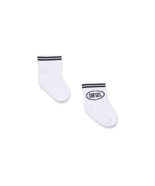 DIESEL(ディーゼル)の「ベビー ソックス ZOLPYB(ソックス/靴下・キッズ・ホワイト×レッド/ホワイト×ブラック・Ⅲ)」の1枚目の写真