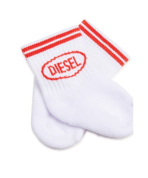 DIESEL(ディーゼル)の「ベビー ソックス ZOLPYB(ソックス/靴下・キッズ・ホワイト×レッド/ホワイト×ブラック・Ⅲ)」の6枚目の写真
