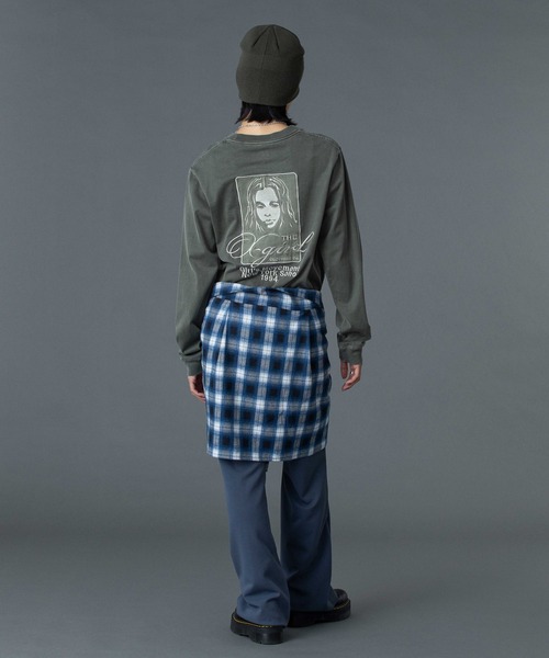 X-girl(エックスガール)の「COLLEGE LOGO JACQUARD BEANIE(ニットキャップ/ビーニー・レディース・ブラック/オリーブ/グレー・ONE SIZE)」の20枚目の写真