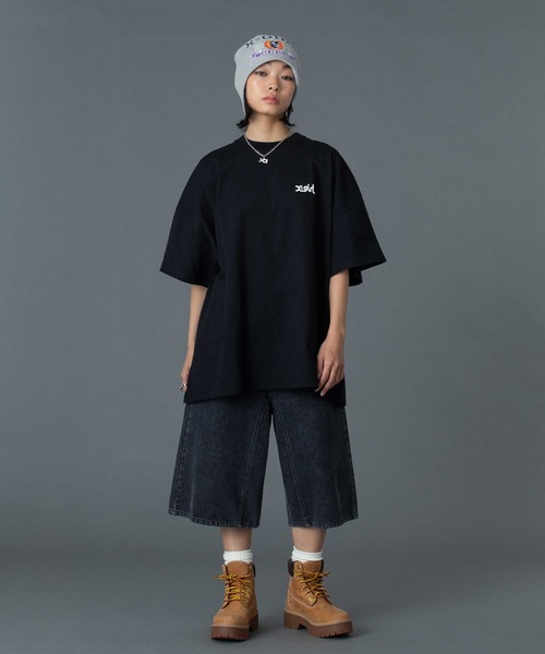 セール】COLLEGE LOGO JACQUARD BEANIE（ニットキャップ/ビーニー）｜X