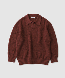 ENCOMING(インカミング) KNITTED OVER ポロ