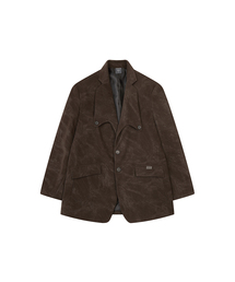 KINETICLO（キネティクロ）の「Vintage nubuck jacket (BROWN)（テーラードジャケット）」