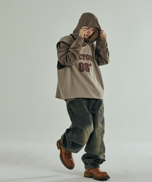 VONVAT(ヴォンバト)の「ワッフルグラフィックスリーブレス(クリーム)(Tシャツ/カットソー・レディース・Cream・1/2/3)」の3枚目の写真