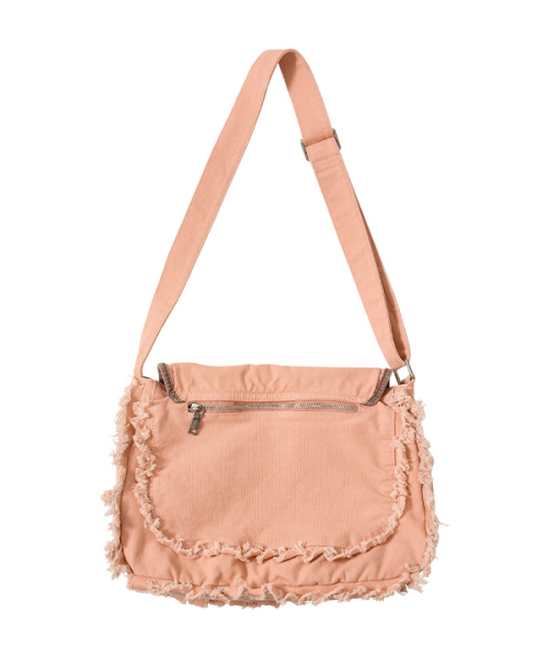 youthbath(ユースバース)の「Damage Washed Cross Bag_Coral(メッセンジャーバッグ・レディース・その他・OS)」の2枚目の写真