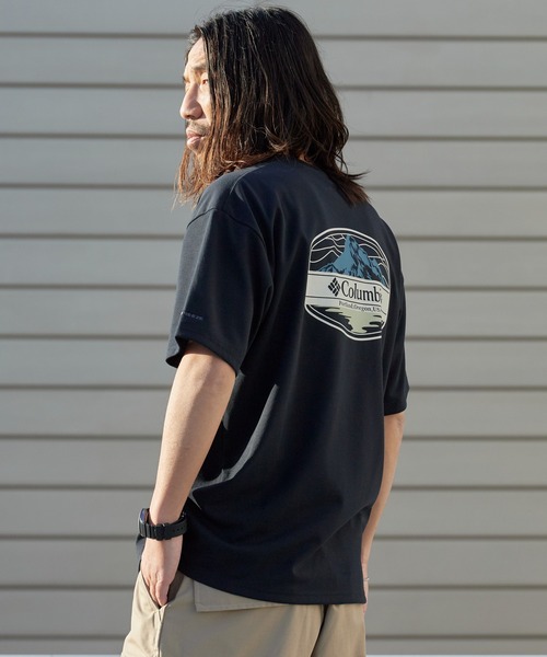 Columbia（コロンビア）の「Columbia/コロンビア Sunrize Strait OFZ Short Sleeve T-Shirts オムニフリーズゼロ グラフィックデザインＴシャツ 秋 秋服 2026年秋冬（Tシャツ/カットソー・メンズ・ホワイト/ブラック/グリーン・M/L/XL/S）」の12枚目の写真