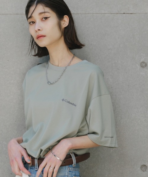 Columbia（コロンビア）の「Columbia/コロンビア Sunrize Strait OFZ Short Sleeve T-Shirts オムニフリーズゼロ グラフィックデザインＴシャツ 秋 秋服 2026年秋冬（Tシャツ/カットソー・メンズ・ホワイト/ブラック/グリーン・M/L/XL/S）」の18枚目の写真
