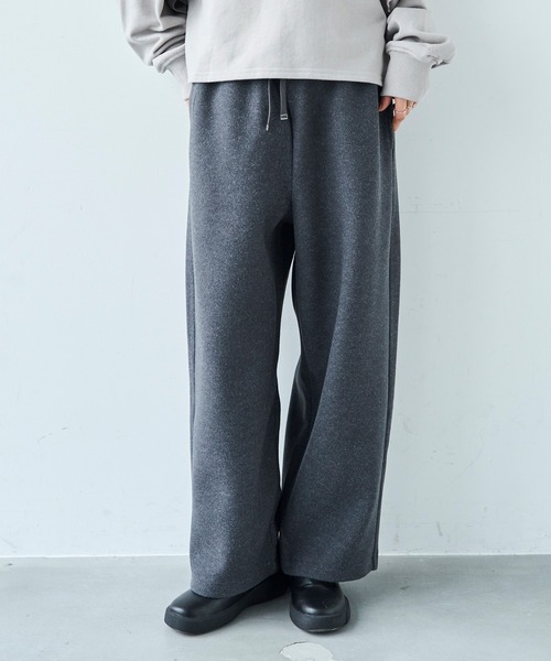 mil（ミル）の「暖かウールライク リラックスパンツ 【585138】（その他パンツ・レディース・ブラウン/モカ/チャコールグレー・FREE/S-Short/S-Regular/M-Short/M-Regular）」の6枚目の写真
