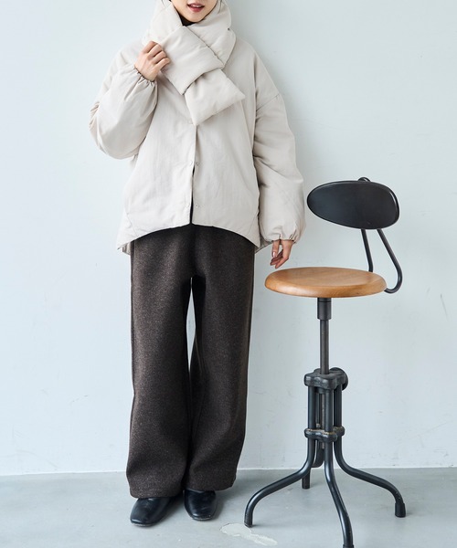 mil（ミル）の「暖かウールライク リラックスパンツ 【585138】（その他パンツ・レディース・ブラウン/モカ/チャコールグレー・FREE/S-Short/S-Regular/M-Short/M-Regular）」の19枚目の写真