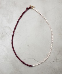 yuumiARIA（ユウミアリア）の「PEARL × FLANNEL LONG NECKLACE（ネックレス）」