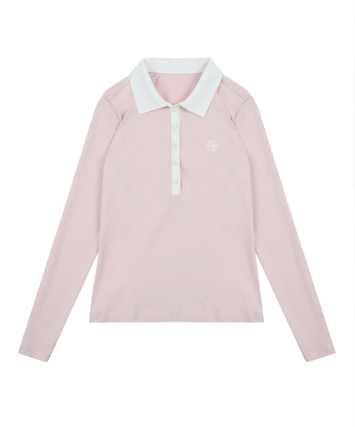 LORDLOAR(ロードロアル)の「クールスリム長袖PKTシャツピンク(ポロシャツ・レディース・その他・LARGE/MEDIUM/SMALL)」の5枚目の写真