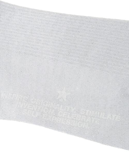 CONVERSE TOKYO（コンバーストウキョウ）の「STAR★ GLITTER RIB SOX（ソックス/靴下・レディース・ブラック/ホワイト/レッド/ピンク・FREE）」の9枚目の写真