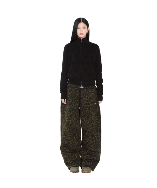 AAKAM（アーカム）の「AKM CROS2 Leopard Sweatpants (Khaki)（スウェットパンツ・レディース・その他・1/2）」の7枚目の写真
