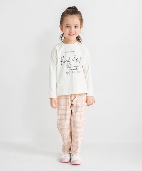 BRANSHES（ブランシェス）の「ソフトマカロンパンツ（その他パンツ・キッズ・ブルー/ピンクベージュ/ブラック/ラベンダー/グリーン・140/90/150/100/110/120/130/80）」の12枚目の写真