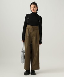 BAYFLOW | サス付きタックワイドパンツ(その他パンツ)