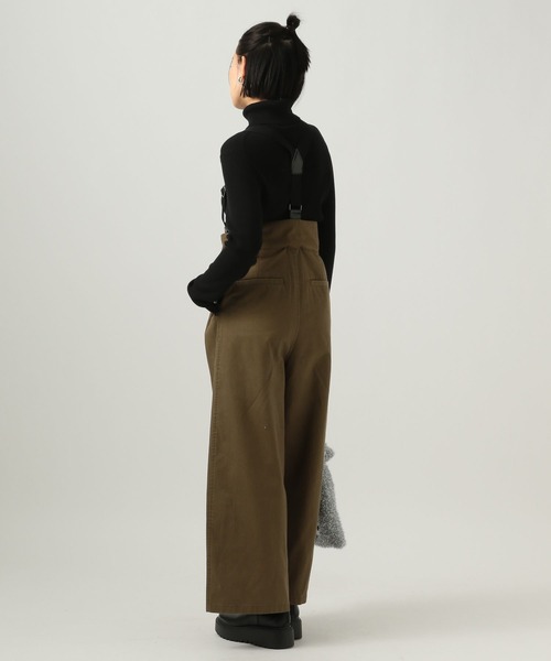 BAYFLOW（ベイフロー）の「サス付きタックワイドパンツ（その他パンツ・レディース・カーキ/ブラック・SMALL/MEDIUM）」の14枚目の写真