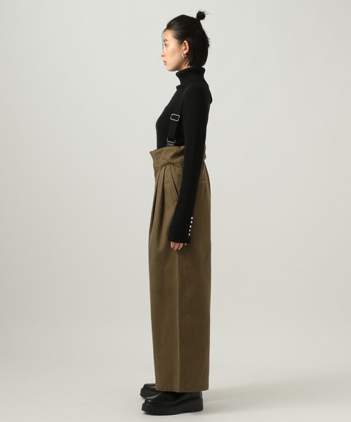 BAYFLOW（ベイフロー）の「サス付きタックワイドパンツ（その他パンツ・レディース・カーキ/ブラック・SMALL/MEDIUM）」の16枚目の写真