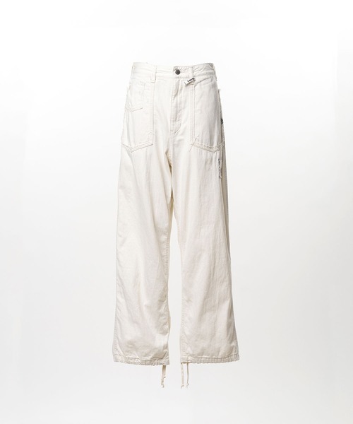 ミハラヤスヒロ　今期　ワイド　デニム　パンツ　ホワイト　36 Maison MIHARA YASUHIRO｜メゾンミハラヤスヒロのデニムパンツ