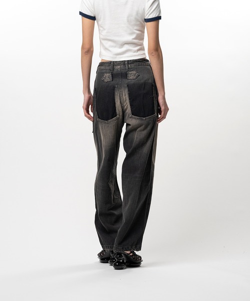 Maison MIHARA YASUHIRO(メゾンミハラヤスヒロ)の「Cut-Out Pocket Denim Pants(デニムパンツ・レディース・ホワイト/ブラック/インディゴブルー・38/36)」の12枚目の写真