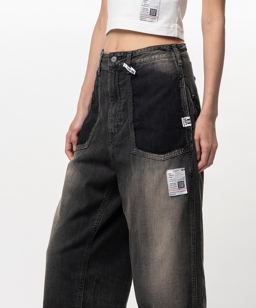 Maison MIHARA YASUHIRO(メゾンミハラヤスヒロ)の「Cut-Out Pocket Denim Pants(デニムパンツ・レディース・ホワイト/ブラック/インディゴブルー・38/36)」の13枚目の写真