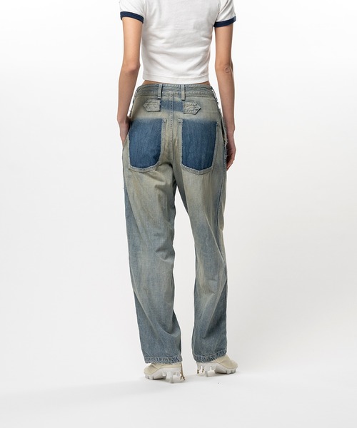Maison MIHARA YASUHIRO(メゾンミハラヤスヒロ)の「Cut-Out Pocket Denim Pants(デニムパンツ・レディース・ホワイト/ブラック/インディゴブルー・38/36)」の18枚目の写真