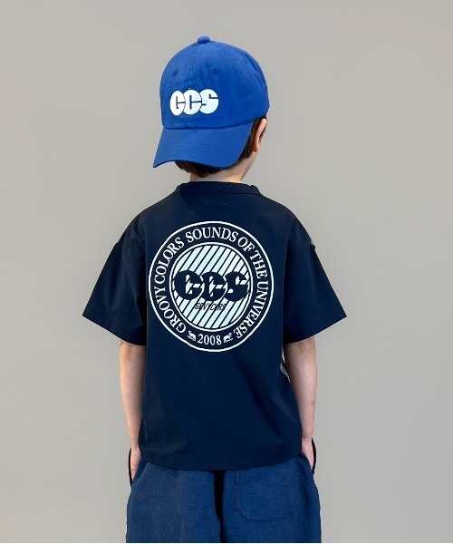 GROOVY COLORS（グルービーカラーズ）の「NEW JERSEY CLOTH Circle Logo Tee（Tシャツ/カットソー・キッズ・グレー・135/145）」の6枚目の写真