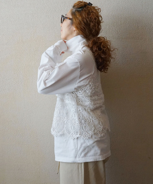 JOURNAL STANDARD LUXE レースMIX ノースリーブブラウス JOURNAL STANDARD LUXE（ジャーナルスタンダード ラックス） シャツ