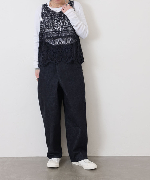 journal standard luxe レースMIXノースリーブブラウス JOURNAL STANDARD LUXE（ジャーナルスタンダード ラックス） シャツ