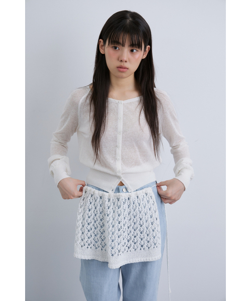 MAGNET ARCHIVE（マグネット アーカイブ）の「Sparse Knit Cover (Ivory)（スカート・レディース・その他・FREE）」の5枚目の写真