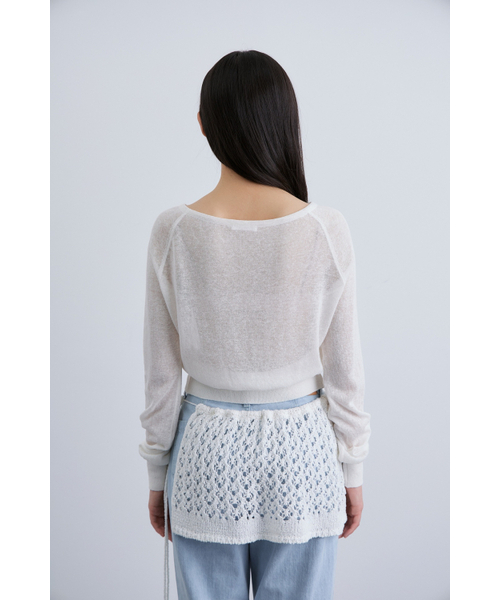 MAGNET ARCHIVE（マグネット アーカイブ）の「Sparse Knit Cover (Ivory)（スカート・レディース・その他・FREE）」の6枚目の写真