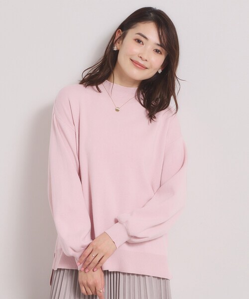 ITS'DEMO（イッツデモ）の「【手洗い可／8色展開】カラフルハイネックニット（ニット/セーター・レディース・ピンク/オレンジ系/ライトイエロー系/ライトグリーン/サックスブルー/ブラック/オフホワイト/パープル・00）」の7枚目の写真