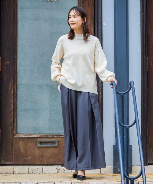 ITS'DEMO（イッツデモ）の「【手洗い可／8色展開】カラフルハイネックニット（ニット/セーター・レディース・ピンク/オレンジ系/ライトイエロー系/ライトグリーン/サックスブルー/ブラック/オフホワイト/パープル・00）」の13枚目の写真