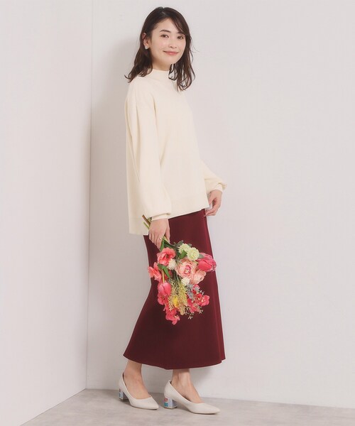 ITS'DEMO（イッツデモ）の「【手洗い可／8色展開】カラフルハイネックニット（ニット/セーター・レディース・ピンク/オレンジ系/ライトイエロー系/ライトグリーン/サックスブルー/ブラック/オフホワイト/パープル・00）」の17枚目の写真