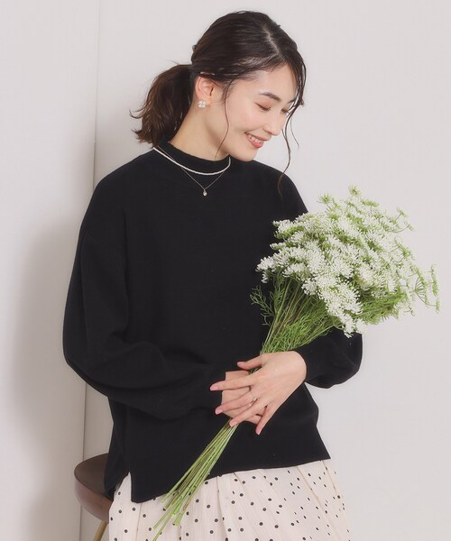 ITS'DEMO（イッツデモ）の「【手洗い可／8色展開】カラフルハイネックニット（ニット/セーター・レディース・ピンク/オレンジ系/ライトイエロー系/ライトグリーン/サックスブルー/ブラック/オフホワイト/パープル・00）」の19枚目の写真