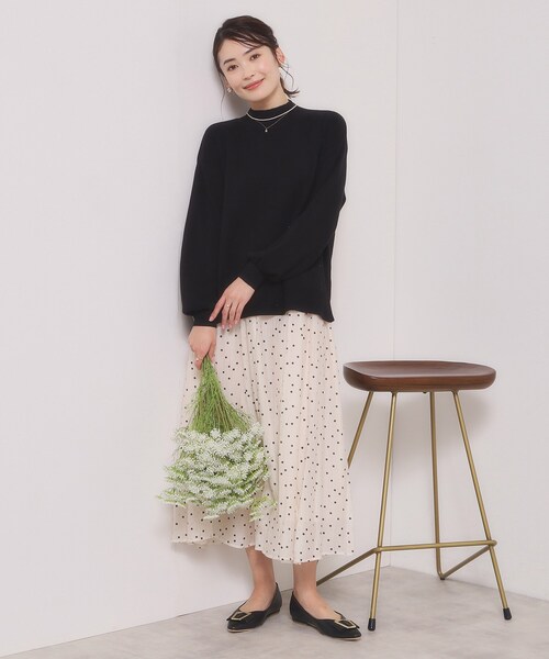 ITS'DEMO（イッツデモ）の「【手洗い可／8色展開】カラフルハイネックニット（ニット/セーター・レディース・ピンク/オレンジ系/ライトイエロー系/ライトグリーン/サックスブルー/ブラック/オフホワイト/パープル・00）」の21枚目の写真