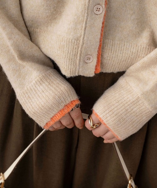 NOAHL(ノアル)の「【NOAHL】ウォームニット配色カーディガン(ニット/セーター・レディース・ベージュ系/グレー系/ブラウン系・FREE)」の21枚目の写真