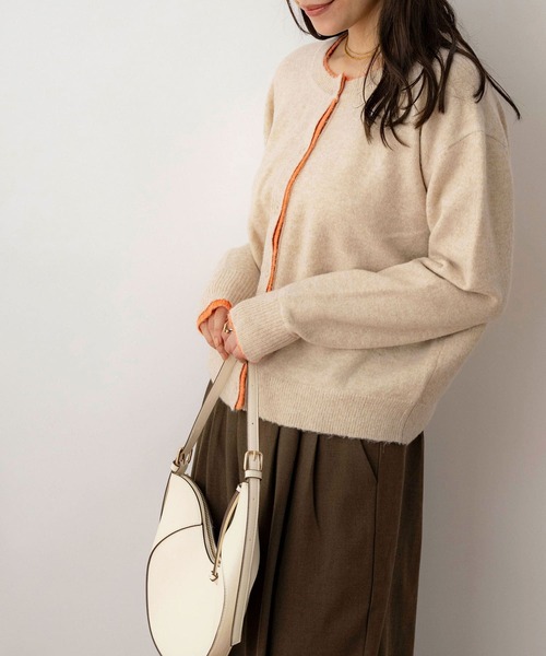 NOAHL(ノアル)の「【NOAHL】ウォームニット配色カーディガン(ニット/セーター・レディース・ベージュ系/グレー系/ブラウン系・FREE)」の22枚目の写真