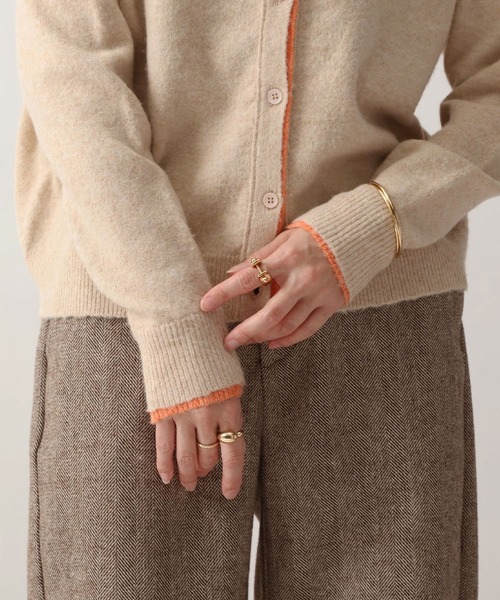 NOAHL(ノアル)の「【NOAHL】ウォームニット配色カーディガン(ニット/セーター・レディース・ベージュ系/グレー系/ブラウン系・FREE)」の13枚目の写真