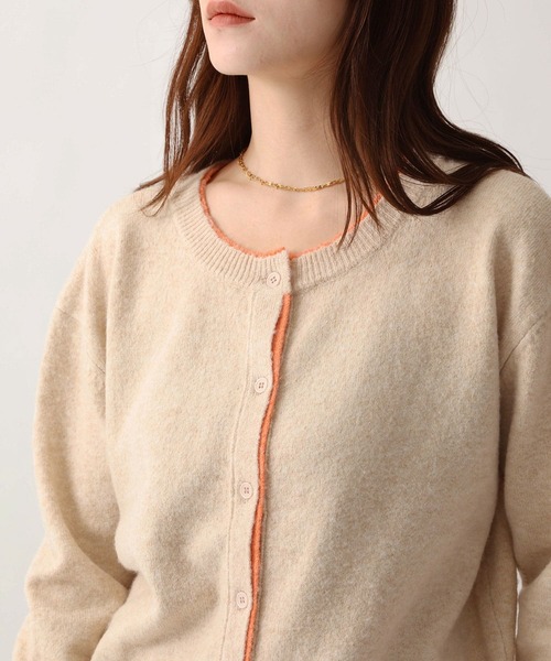 NOAHL(ノアル)の「【NOAHL】ウォームニット配色カーディガン(ニット/セーター・レディース・ベージュ系/グレー系/ブラウン系・FREE)」の14枚目の写真