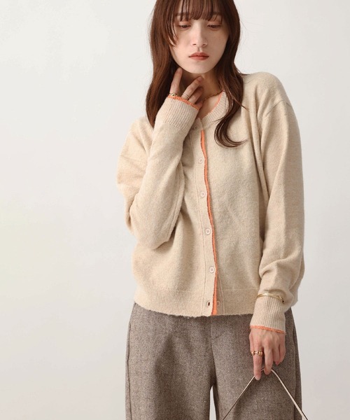 NOAHL(ノアル)の「【NOAHL】ウォームニット配色カーディガン(ニット/セーター・レディース・ベージュ系/グレー系/ブラウン系・FREE)」の17枚目の写真