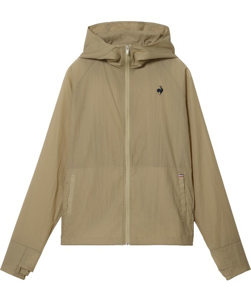 le coq sportif(ルコックスポルティフ)の「【はっ水】ポケッタブルUVカットウィンドジャケット(ナイロンジャケット・レディース・ベージュ/ネイビー/ブルー/グリーン・S/XL/L/M)」の2枚目の写真