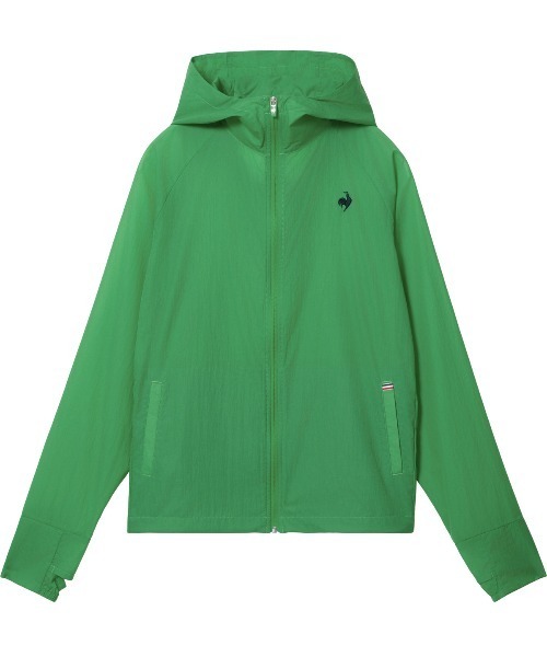 le coq sportif(ルコックスポルティフ)の「【はっ水】ポケッタブルUVカットウィンドジャケット(ナイロンジャケット・レディース・ベージュ/ネイビー/ブルー/グリーン・S/XL/L/M)」の10枚目の写真