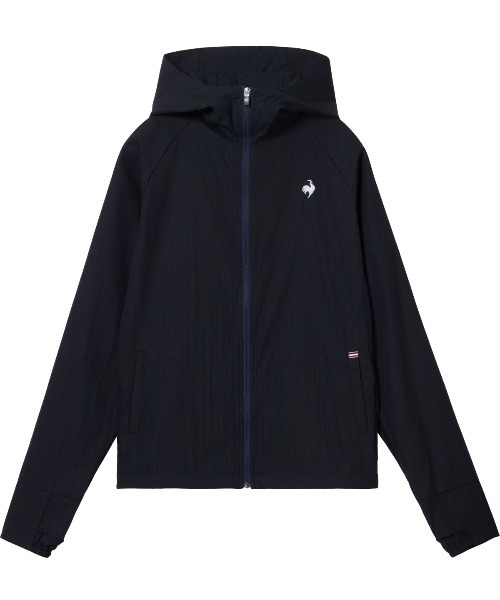 le coq sportif(ルコックスポルティフ)の「【はっ水】ポケッタブルUVカットウィンドジャケット(ナイロンジャケット・レディース・ベージュ/ネイビー/ブルー/グリーン・S/XL/L/M)」の16枚目の写真