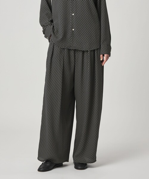 Steven Alan（スティーブンアラン）の「＜Steven Alan＞ドット プリント ワイドパンツ（その他パンツ・レディース・ダークグレー/ブラック・S/M/L）」の4枚目の写真