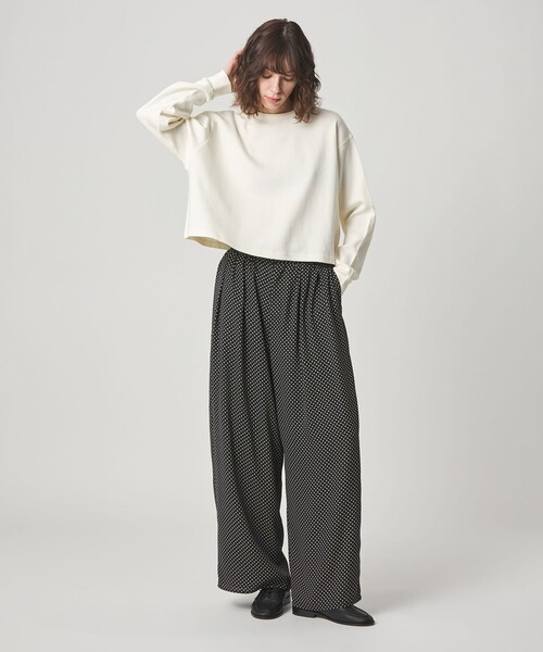 Steven Alan（スティーブンアラン）の「＜Steven Alan＞ドット プリント ワイドパンツ（その他パンツ・レディース・ダークグレー/ブラック・S/M/L）」の9枚目の写真