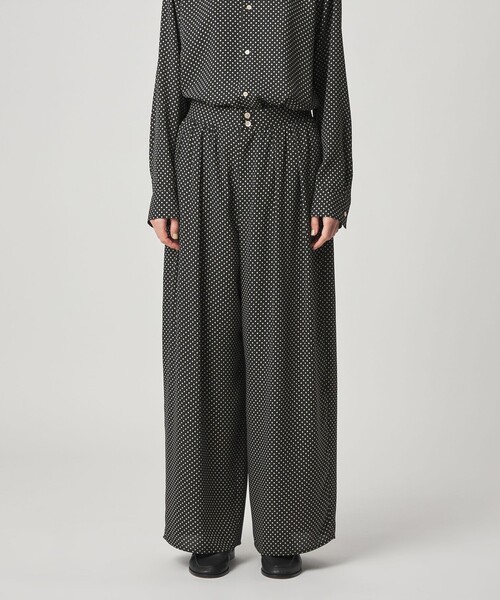 Steven Alan（スティーブンアラン）の「＜Steven Alan＞ドット プリント ワイドパンツ（その他パンツ・レディース・ダークグレー/ブラック・S/M/L）」の12枚目の写真