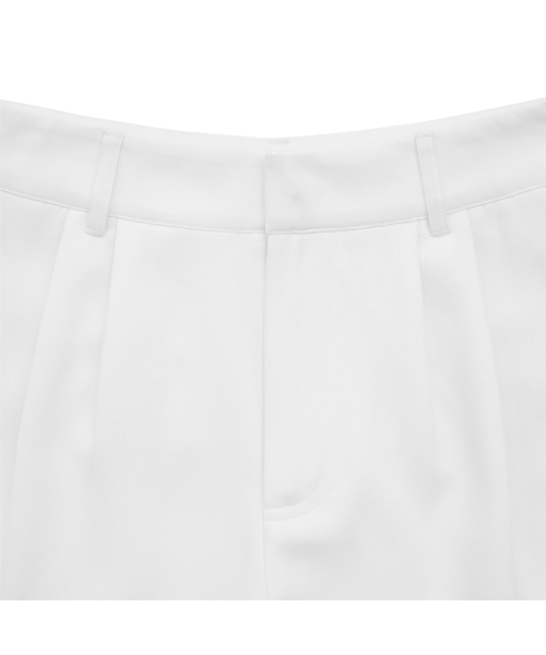 MARDMARD（マードマード）の「クラシックピンタックショートスラックス-ホワイト（その他パンツ・レディース・その他・S/M）」の4枚目の写真