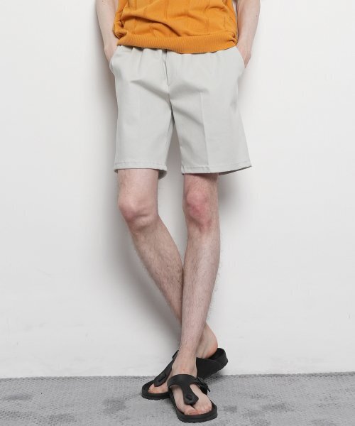 THE-ABON(エイボン)の「メンズベーシックコットンスパンバンディング綿ショートパンツグレー(その他パンツ・メンズ・グレー・2XL/L/M/S/XL)」の1枚目の写真
