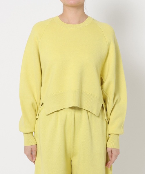 mysty woman（ミスティウーマン）の「スウェットライクニット　643873（ニット/セーター・レディース・ネイビー/イエロー/アイボリー・FREE）」の14枚目の写真