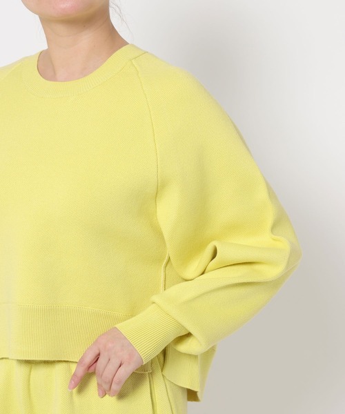 mysty woman（ミスティウーマン）の「スウェットライクニット　643873（ニット/セーター・レディース・ネイビー/イエロー/アイボリー・FREE）」の18枚目の写真